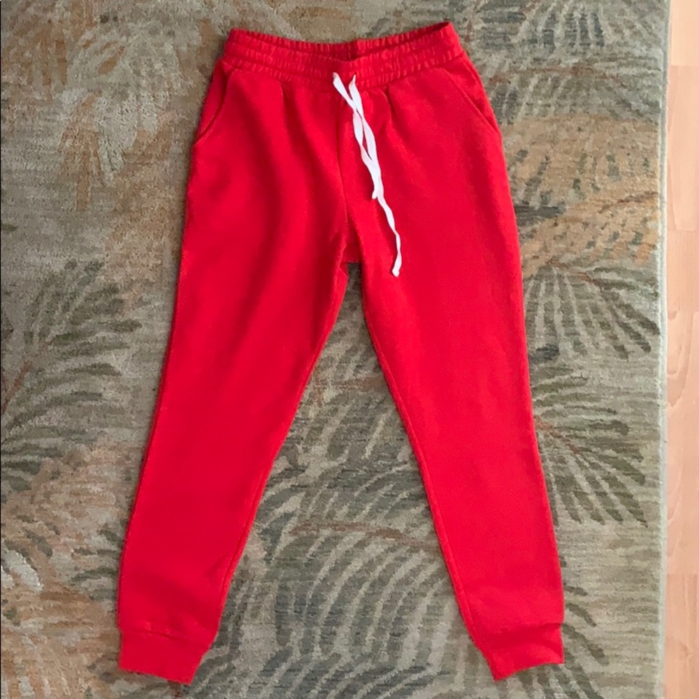 Red Sweatpants Size M